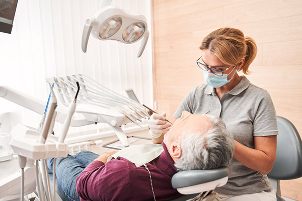 Looking for Cavities at a Dental Checkup from Visalia Care Dental in Visalia, CA